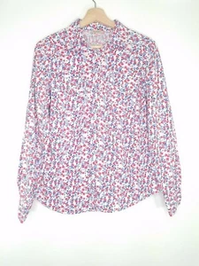 Cremieux Womens Blouse Pink Blue Floral Print Long Sleeve Button Up Size Small - Picture 1 of 9
