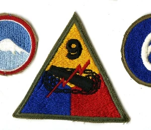 9th Armored Division White Back Patch WWII Vintage Europe Remagen Bridge - Picture 1 of 2