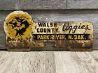 Antique License Plate Topper Park River North Dakota Walsh County Aggies N. Dak