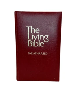 The Living Bible Red Paraphrased 1971 Guideposts Edition Tyndale - Picture 1 of 4