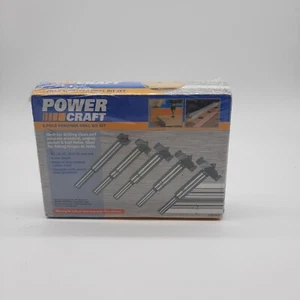 Power Craft 5 Piece Forstner Drill Bit Set ( Cover Not Open ) - Picture 1 of 3
