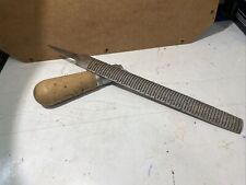 Vintage 10” Lenox Half Round Rasp Woodworking File (Made in USA) & File Handle
