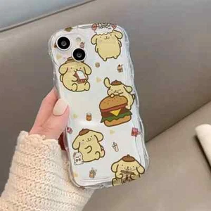 Estuche transparente para teléfono móvil Sanrio Pompompurin 13 Pro Max nuevo en paquete - Imagen 1 de 6