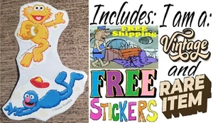๐VINTAGE & RARE Sesame Workshop's Zoe & Grover stickers +gift ๐๐๐ฅณ - Picture 1 of 7