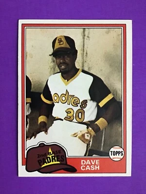 1981 TOPPS BASEBALL SET BREAK CARD # 707 Dave Cash   NM/MT - Image 1 of 2