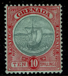 GRENADA EDVII SG83, 10s verde y rojo/verde, M COMO NUEVO. Cat 160€. - Imagen 1 de 1