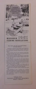 Regulaciones de pesca vintage de Wisconsin 1961 - Imagen 1 de 1