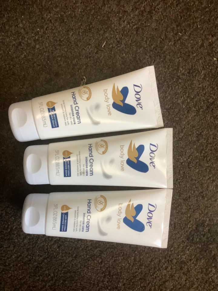 3*Dove Body Love Moisturizing Hand Cream for Rough or Dry Skin Intense Care - Image 1 of 1