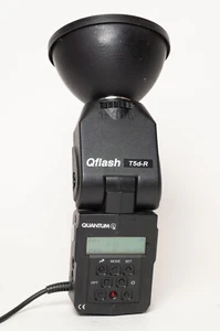 Tested Near Mint Quantum Qflash T5D-R T5dR TTL Flash for Canon Nikon and more - Picture 1 of 16