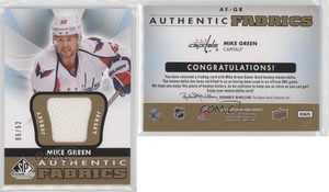 2012-13 SP Game Used Edition Authentic Fabrics Gold /52 Mike Green #AF-GR