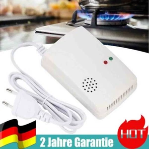 220V Gasmelder Methan Propan Butan Erdgas Brennbaren Gas Warnmelder Wandmontage - Bild 1 von 12