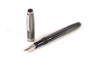 Esterbrook Füllfederhalter Vintage silbergrau Zelluloid Hebel Füllfederhalter 9556 - Bild 1 von 9