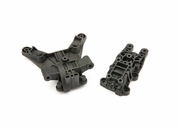 Traxxas Tra8920 Bulkhead Front Upper and Lower for Max - Black