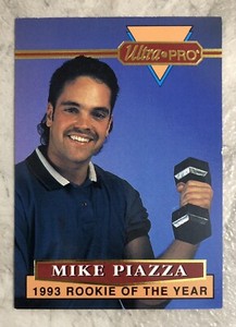 Mike Piazza Limited Edition 1994 Rembrandt Ultra-Pro #5 Los Angeles Dodgers RoY
