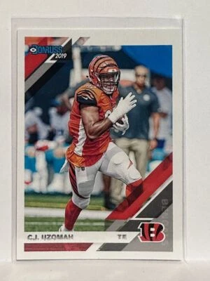 #63 C.J. Uzomah Cincinnati Bengals 2019 Donruss Football Card - Image 1 of 2