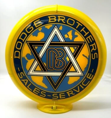 DODGE BROTHERS SALES - SERVICE 13.5" Gas Pump Globe - SHIPS ASSEMBLED! - Image 1 of 4