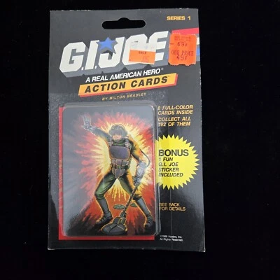 1986 HASBRO G.I. JOE ACTION CARD STICKER PACK SEALED ON TOP 28 Tripwire - Image 1 of 2