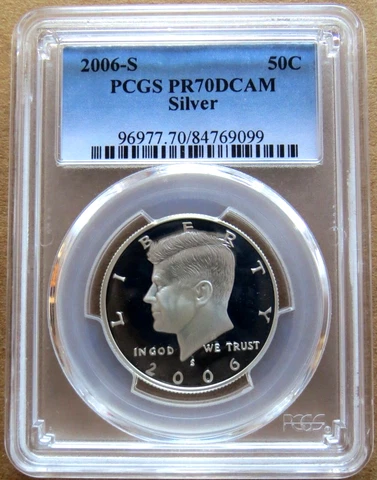 2006 S Kennedy SILVER Half Dollar SILVER Proof PCGS PR70DCAM 50c Cover