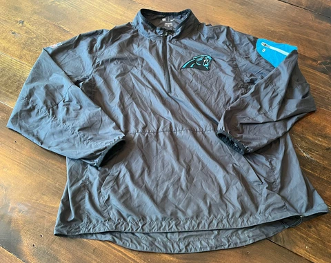 Carolina Panthers On Field Nike 1/4 Zip Pullover Jacket Golf Men’s XL NFL Cover