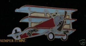 AUTÉNTICO FOKKER DR 1 ALEMÁN SOMBRERO LUFTWAFFE PIN WW 1 1917 PILOTO BARÓN ROJO - Imagen 1 de 4