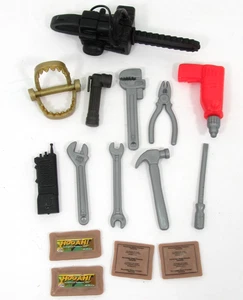 Military 1/6 Scale Survival Gear & Tool Lot For 12" Action Figures Chainsaw Trap - Picture 1 of 11