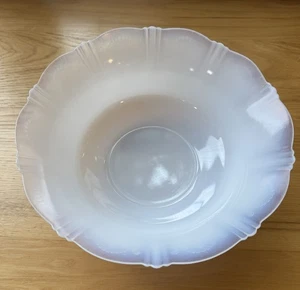 Macbeth Evans Glass American Sweetheart Monax White Round Fruit Bowl 9” x 3” - Picture 1 of 4