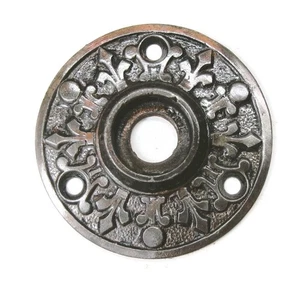 Una placa posterior antigua victoriana Eastlake Escutcheon Roseta puerta placa - Imagen 1 de 2