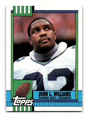 John L. Williams 1990 Topps #339b Seattle Seahawks Mint - Image 1 of 2