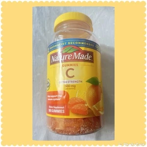 Nature Made  Vitamin C Extra Strength 500mg 180 Adult Gummies exp.   9/25 - Picture 1 of 7