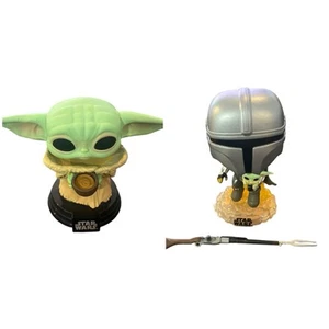 Funko Pop! Vinyl: Star Wars - The Mandalorian with the Child And Yoda Lot - Bild 1 von 12