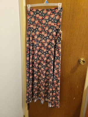 Maxi Falda Lularoe Mujer Pequeña S Colorida Iglesia Floral Nueva Con Etiquetas Foto 1 de 4