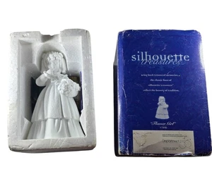 Vtg department 56 "Flower Girl" Figurine Porcelain silhouette treasures wedding - Picture 1 of 8