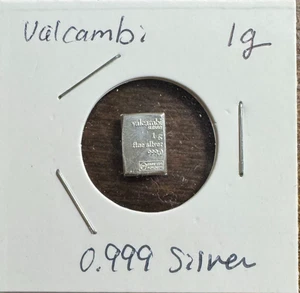 1 gram Bar - Valcambi 1g Premium Swiss Metal - Picture 1 of 3
