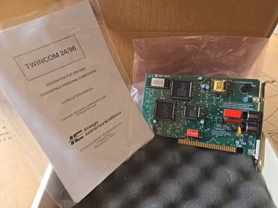 Vintage TwinCom 24/96 Modem Image Communications IC Made In USA - Image 1 of 2