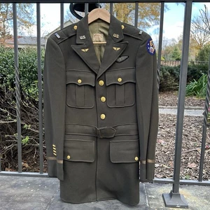 ORIGINAL WWII WW2 US 5th AAF Officer Australian Made 4-Pocket Service Tunic - Picture 1 of 8