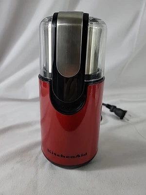 Molinillo de café con cuchilla KitchenAid en acero inoxidable en rojo imperio - usado en excelente estado - ENVÍO GRATUITO Foto 1 de 4