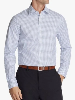 Camisa de vestir Tommy Hilfiger para hombre ajuste regular mediana 15,5 pulgadas 34-35 lavanda multi Foto 1 de 4