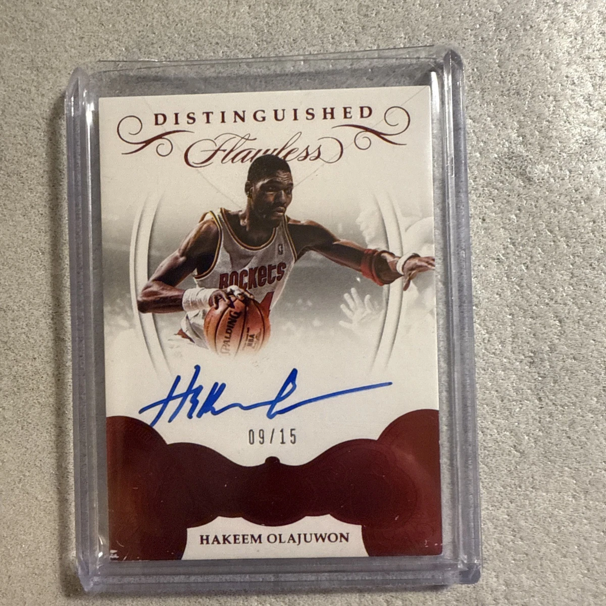 Panini Hakeem Olajuwon Autographed Basketball Trading Cards