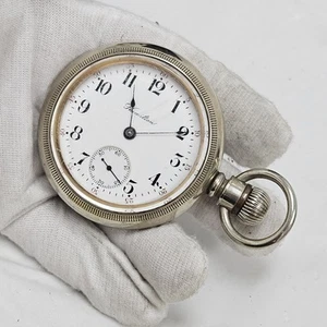 Vintage HAMILTON POCKET WATCH 17 Jewels 18s Mechanical Lancaster USA Runs - Picture 1 of 17