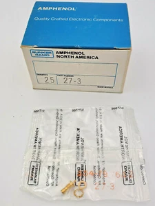 (1 PC) Amphenol 27-3 Bulkhead Jack RF Coaxial Connector 50 Ohm - Picture 1 of 2