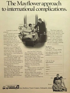 Crest-Mayflower International Movers Indianapolis IN Vintage Print Ad 1975 - Bild 1 von 4