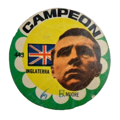 Crack Campeon 1966 Figuras Bobby Moore Inglaterra Equipo Disco #443 Foto 1 de 4