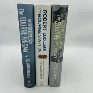 Lot Of 3 Hardback Robert Ludlum Bourne Series Enigma Sanction And Ascendancy  - Picture 1 of 5