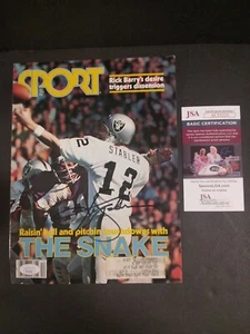 Ken Stabler Signed Sport Magazine Cover JSA Certified Autograph NH - Picture 1 of 4