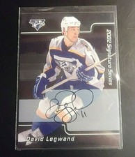 2002-03 In the Game Be A Player Signature Series 28 David Legwand Auto Autograph