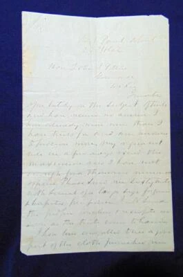 Carta confederada de la Guerra Civil de William S. Barry al gobernador John Jones Pettus 1862 MS Foto 1 de 4