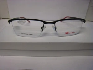 Monturas de gafas New Balance NB 506-1 negras/rojas 56 19 140 32V - nuevas con etiquetas - Imagen 1 de 8