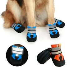 4Pcs Large Dog Waterproof Boots Non Slip Reflective Foot Covers for Labrador 