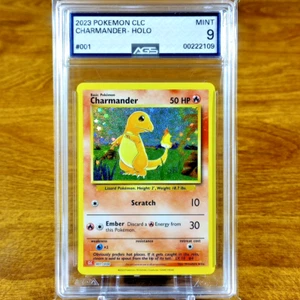 Pokemon Trading Card Game Classic Charmander CLC 001/034 AGS Mint 9 Holo 2023 - Picture 1 of 3