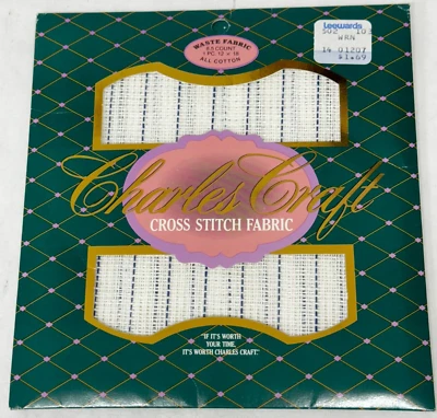 Cross Stitch Fabric Charles Craft 8.5 Count Waste Fabric ~ 12"x18" All Cotton - Image 1 of 4